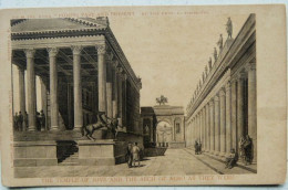 POMPEI - THE TEMPLE OF JOVE AND THE ARCH OF NERO AS THEY WERE (FROM THE WORK POMPEI PAST AND PRESENT BY FISCHETTI) - Pompei