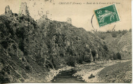 CPA - CROZANT - BORDS DE LA CREUSE ET LE CHATEAU - Crozant