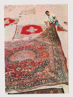 IRAN Traditional Carpet Seller Scene, Vintage 1960s Photo Postcard With 6R. Topic Stamp (Plant) Sent To Germany (606) - Iran