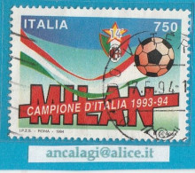 USATI ITALIA 1994 - Ref.0692" MILAN CAMPIONE D'ITALIA" 1 Val. - - 1991-00: Used