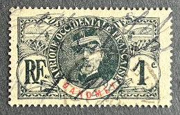 FRDY018U - General Louis Faidherbe - 1 C Used Stamp - Dahomey - 1906 - Usati