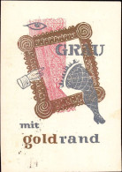 604166 | Grau Mit Goldrand, Klappkarte Des Freundeskreis Der Landeskunstschule  | Hamburg (W - 2000), -, - - Sonstige & Ohne Zuordnung