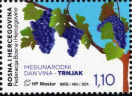 Bosnia & Herzegovina - Mostar - 2024 - International Wine Day - Mint Stamp - Bosnien-Herzegowina