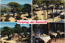 83.  RAMATUELLE. CPSM. MULTIVUES. CAMPING DES TOURNELLES ANNEE 1974 + TEXTE - Ramatuelle