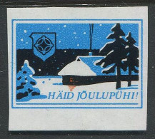Estonia:Unused Christmas Label - Estland