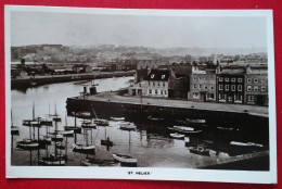 Angleterre Iles Jersey ST HELIER  SEAPORT PORT -Themes Village PORT Mer N°26 REAL BROMIDE PHOTOGRAPH - St. Helier