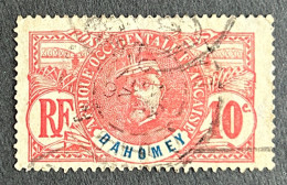FRDY022U - General Louis Faidherbe - 10 C Used Stamp - Dahomey - 1906 - Usados