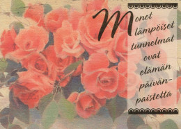 FLORES Vintage Tarjeta Postal CPSM #PBZ144.ES - Fleurs