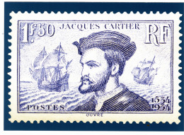 Carte Pré-timbrée Tarif  "  INTERNATIONAL--20g "--2024--OEUVRE De LA MARINE--Jacques Cartier- - PAP: Sonstige (1995-...)