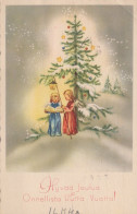 ANGE NOËL Vintage Carte Postale CPSMPF #PAG756.FR - Angels