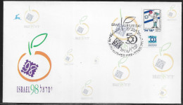 Israel.   The World Stamp Exhibition ISRAEL 98.  Special Cancellation On Cachet Special Envelope - Lettres & Documents