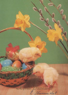 OSTERN HUHN EI Vintage Ansichtskarte Postkarte CPSM #PBO797.DE - Easter