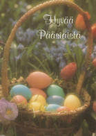 OSTERN HUHN EI Vintage Ansichtskarte Postkarte CPSM #PBO987.DE - Easter