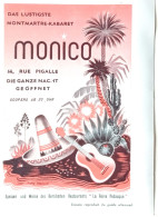 MONICO PIGALLE - Programme