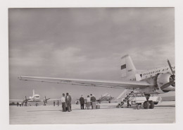 Bulgaria VARNA Airport With TABSO Airplanes IL-14, IL-18, View Vintage Photo Postcard RPPc AK (733) - 1946-....: Modern Era