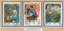 USATI ITALIA 1994 - Ref.0696 "AVVENIMENTI STORICI DELLA 2^ GUERRA" Serie Di 3 Val. - - 1991-00: Usados