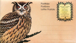 X0079 Finland Stationery Letter, Owl, Eule, Hibou - Uilen
