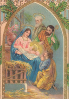 Vergine Maria Madonna Gesù Bambino Natale Religione Vintage Cartolina CPSM #PBP932.IT - Vergine Maria E Madonne