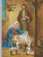 Vergine Maria Madonna Gesù Bambino Natale Religione Vintage Cartolina CPSM #PBB903.IT - Virgen Maria Y Las Madonnas