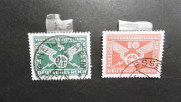 Deutsches Reich Mi. 370 X + 371 Y Gestempelt - Gebraucht