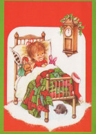 Buon Anno Natale BAMBINO Vintage Cartolina CPSM #PAS894.IT - Neujahr