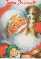 BABBO NATALE Natale Vintage Cartolina CPSM #PAJ808.IT - Santa Claus