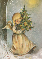 ANGELO Buon Anno Natale Vintage Cartolina CPSM #PAJ016.IT - Anges