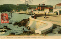 CPA - MARSEILLE - LA CORNICHE - PROMENADE DES BAINS DU PRADO - Endoume, Roucas, Corniche, Stranden