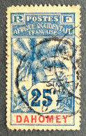 FRDY024U - Palm Trees - 25 C Used Stamp - Dahomey - 1906 - Usati