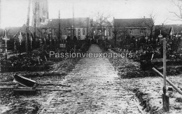 CARTE PHOTO ALLEMANDE     BESELARE CIMETIERE EGLISE FRIEDHOF - Zonnebeke