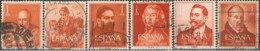 SPAIN, 1960/61, SAINTS & CELEBRITIES STAMPS SET OF 6, USED. - Oblitérés