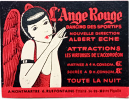 L'ANGE ROUGE RUE FONTAINE - Programme