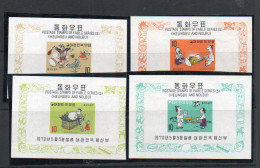 FAIRY TALES - SOUTH KOREA- 1970 - FAIRY TALES 5TH SERIES SET OF 4 S/SHEET  MINT NEVER HINGED  SG £60 - Contes, Fables & Légendes