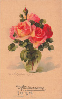Catharina KLEIN * CPA Illustrateur Klein * éditeur SBW Paris N°173 * Fleurs Flowers Fleur * Anniversaire - Klein, Catharina