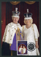 GIBRALTAR (2023) Carte Maximum Card - His Majesty King Charles III And Queen Camilla On Their Coronation Day, Roi, Reine - Gibraltar