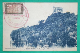 4C MADAGASCAR ET DEPENDANCE CARTE POSTALE MILITAIRE COMMANDANT D'ARMES POSTE D'ANKORIKA DIEGO SUAREZ COVER FRANCE - Cartas & Documentos