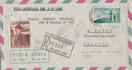 Busta Repubblica Via Aerea Volo Speciale Brasile 1958 - Luchtpost