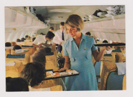 Germany LUFTHANSA Carrier Airline, Sexy Young Woman Cabin Stewardess, Vintage Advertising Photo Postcard RPPc AK (644) - 1946-....: Moderne