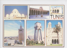 Tunisie : Tunis - Multivues, Cp Vierge Carte D'Or - Tunesien