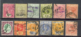 Ceylon USED Lot - Ceylon (...-1947)