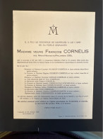 Madame François Cornelis Nee Marie Dol *1857 Louvain Leuven +1942 Niel De Raedt Cuvelie Van Steckelman Havet Steenhuyzen - Esquela