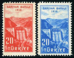 Türkiye 1956 Mi 1488-1489 MNH The Inauguration Of Sariyer Dam - Nuovi