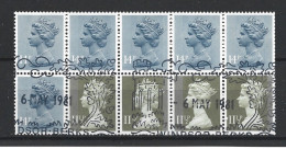 Gr. Britain 1981 Definitives Strip  Y.T. 966+967 (0) - Used Stamps