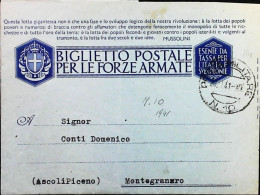 POSTA MILITARE ITALIA IN SLOVENIA  - WWII WW2 - S7429 - Militaire Post (PM)