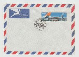 South West Africa 1977 J.G. Strijdom Airport On Unaddressed Letter Windhoek Cancel - Südwestafrika (1923-1990)