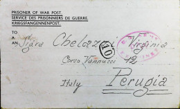 POW WW2 – WWII Italian Prisoner Of War In ALGERIA - Censorship Censure Geprüft  – S7758 - Poste Militaire (PM)