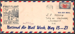 12738 Brookfield Pony Express 19/5/1938 Premier Vol First Flight Lettre Airmail Cover Usa Aviation - Aviones