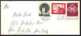 12663 1962 Premier Vol First Flight Lettre Airmail Cover Usa New York United Nations Aviation - Avions