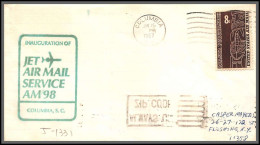 12509 Am 98 Columbia 15/6/1967 Inauguration Premier Vol First Flight Lettre Jet Air Mail Service Cover Usa Aviation - 3c. 1961-... Brieven