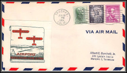 12406 Truckee Airport Airport 21/6/1964 Premier Vol First Flight Lettre Airmail Cover Usa Aviation - 3c. 1961-... Brieven